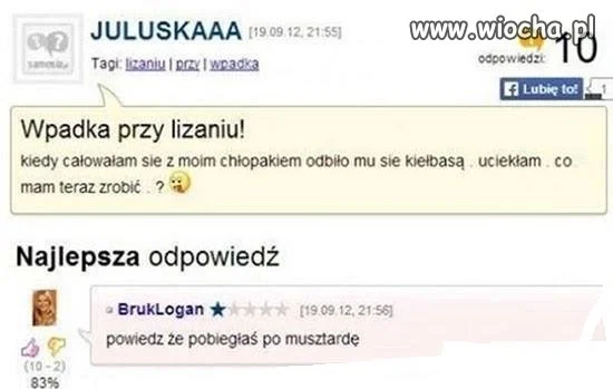 Wpadka przy lizaniu