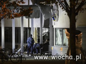 Atak bombowy na posterunek policji w Szwecji.