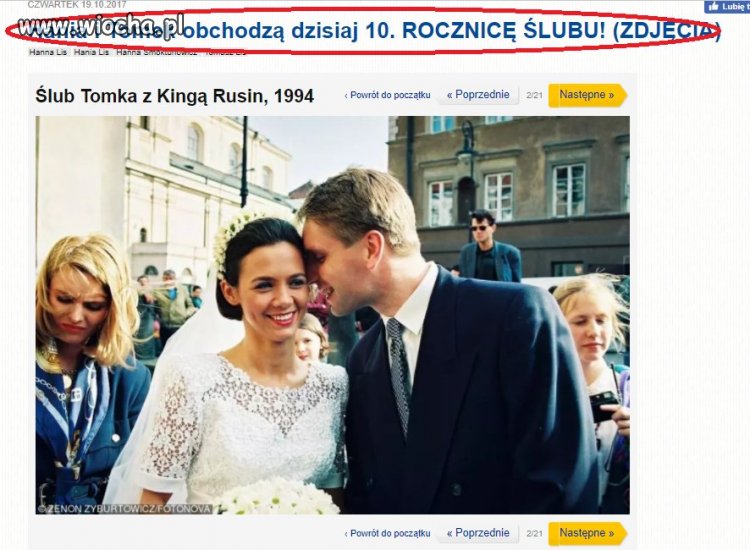 Pudelek obchodzi rocznicę ślubu Lisa 