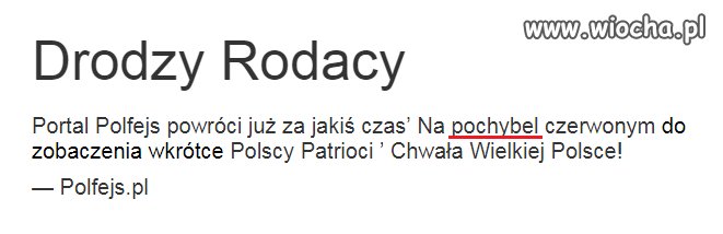 Polfejs wróci hahahah