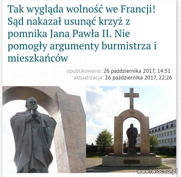Zniknie krzyż 