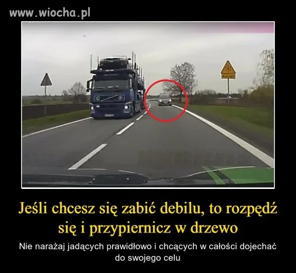 Rajdowiec na drogach.