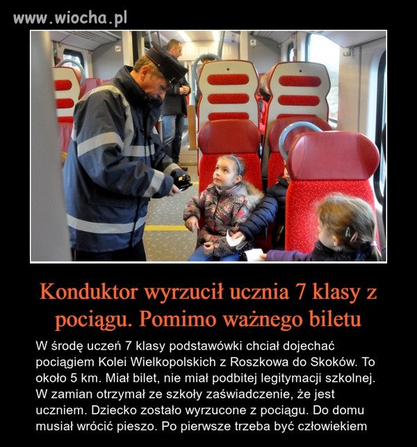 Konduktor do penera bez biletu to się nie odezwie 