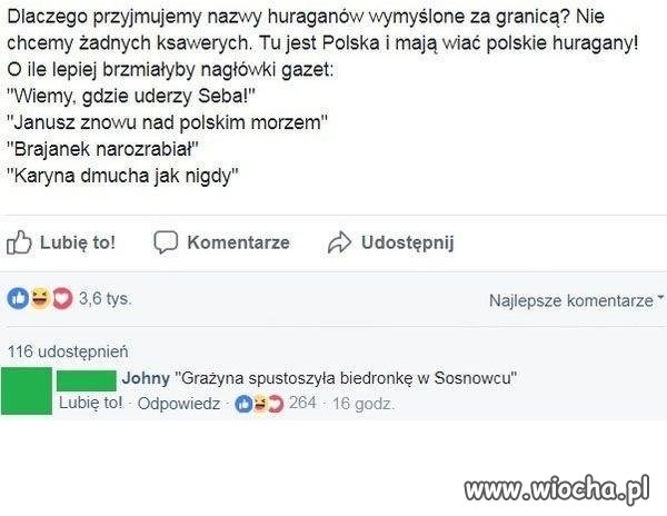 Nasze huragany.