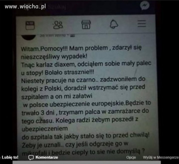Problem z palcem