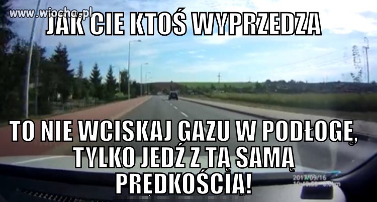 Prośba do kierowców z syndromem poldka