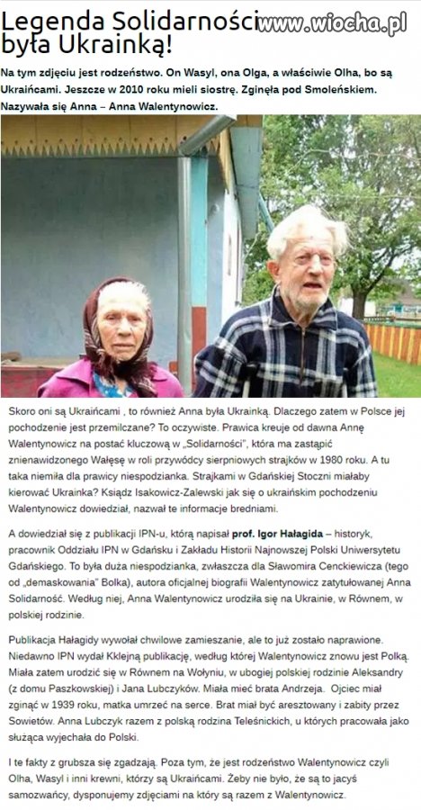 Przepraszam tych państwa bo nie są wiochą