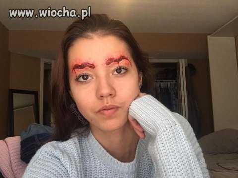 Nowa moda na wycinanie brwi