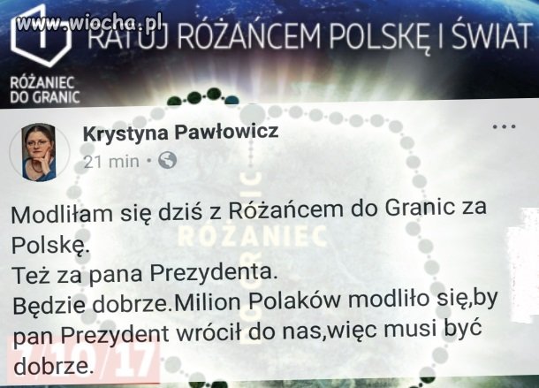 Modlitwa za prezydenta