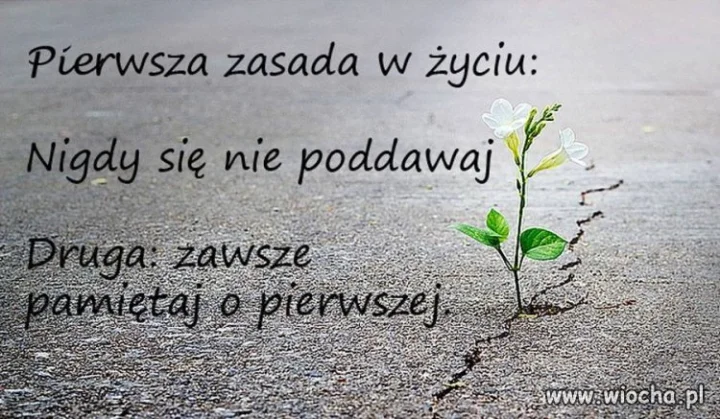 Pamiętaj o pierwszej 