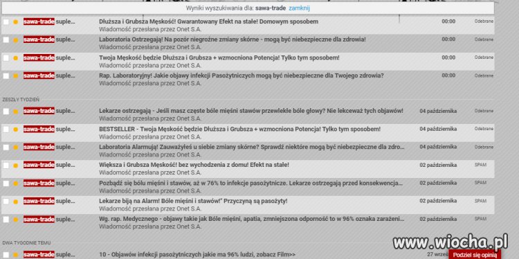 Onet w natarciu tak działa poczta spam spam spam