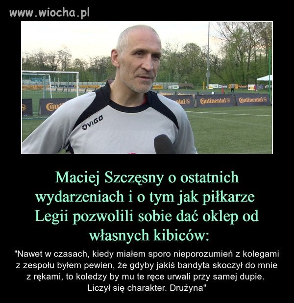 Maciej o obecnych piłkarzach legii