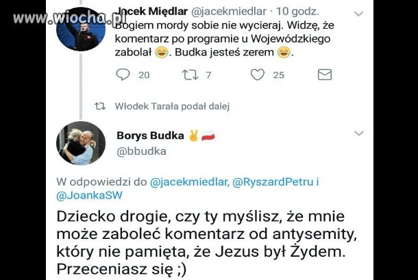 Takiej riposty po nazwaniu Borysa Budki "zerem"