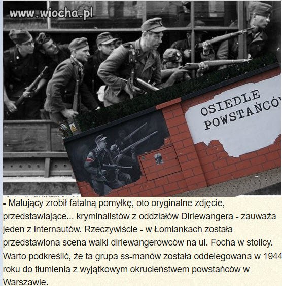 Mural w Łomiankach