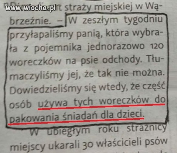 Co złego można zrobić z woreczkami