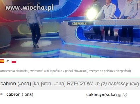 Twierdzili, że Cabrones to...