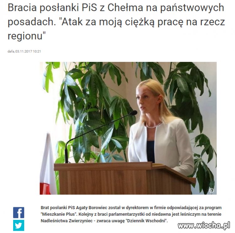 Kto ma posła w rodzinie ten z głodu nie zginie 
