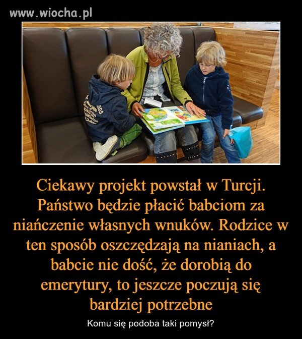 Dziadkowie uwielbiają zajmować się swoimi wnukami