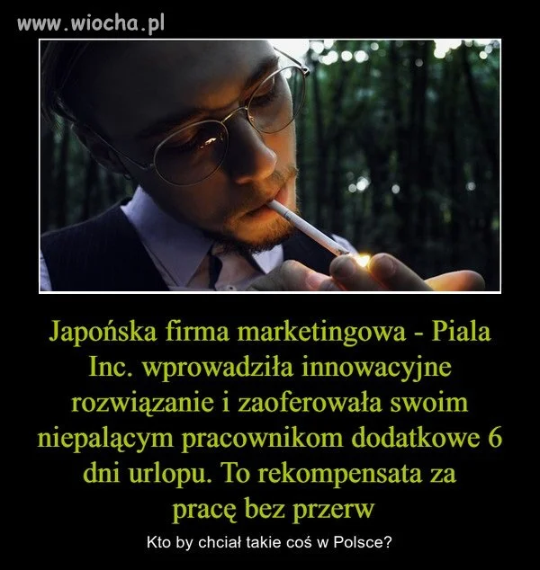 Może zachęciło by część ludzi do rzucenia palenia. 