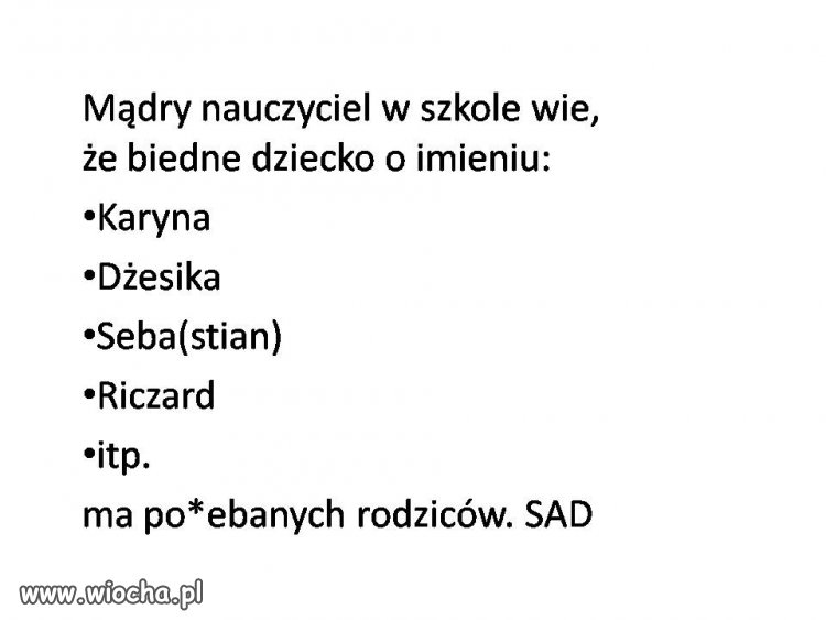Rodzice otwórzcie oczy