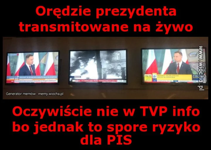 Orędzie prezydenta transmitowane na żywo