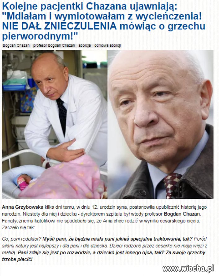 A taki kandydat na nowego ministra zdrowia?