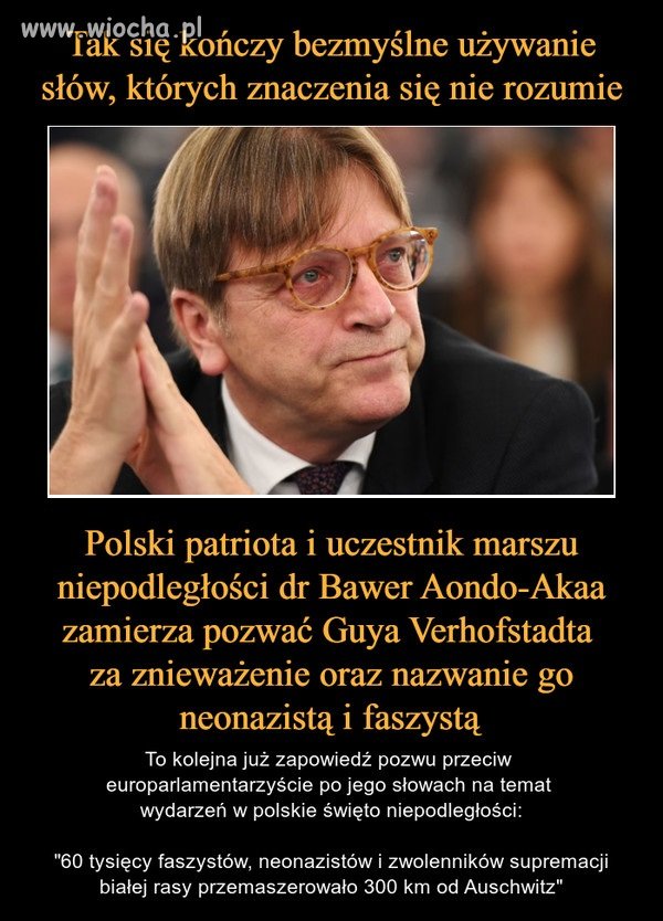 On dopiero zamierza, więc niech pozwie.