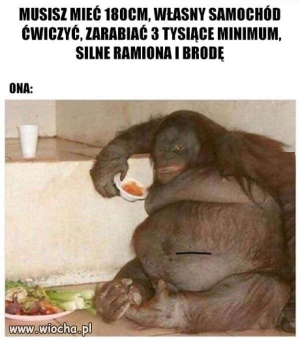 Najlepiej, żeby jeszcze gotował i był niewidomy