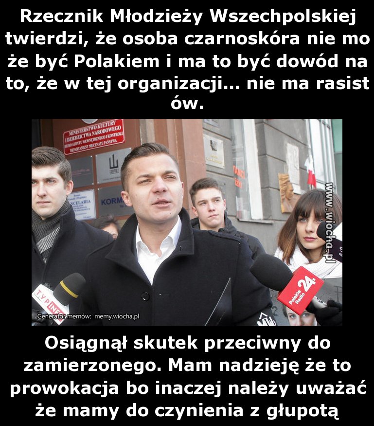 Nie jesteśmy rasistami bo nie lubimy murzynów