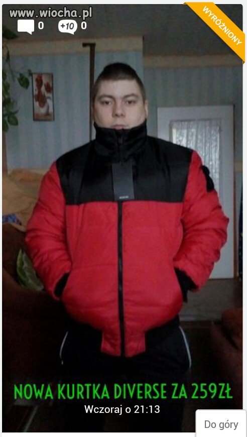 Podryw na nową kurtkę