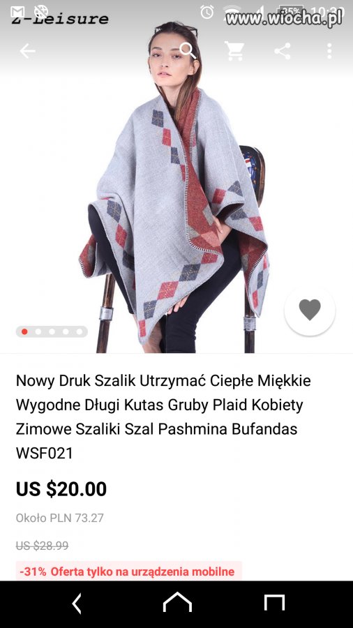A powiedziała że szuka szalika