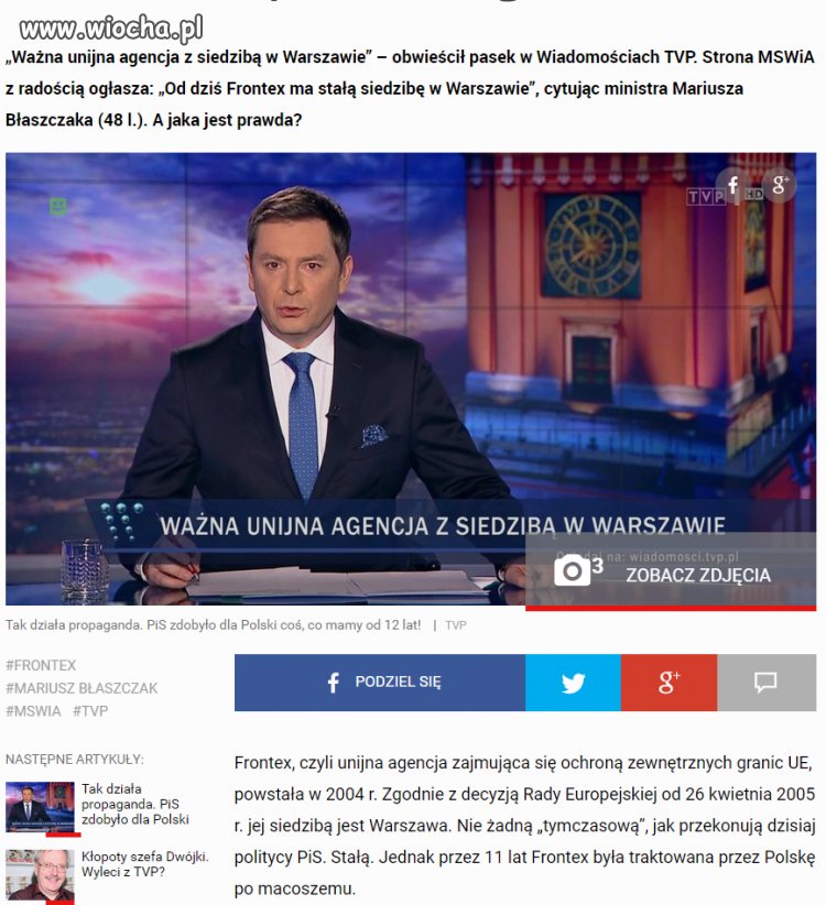 Niech jeszcze napiszą, że komunę obalił PIS