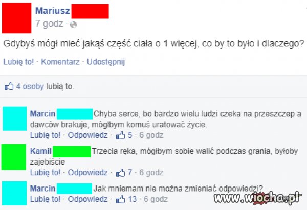 Nie może zmienić