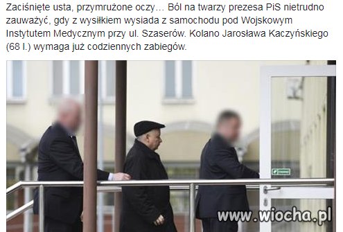 Oj przyszło się leczyć na nogi