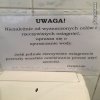 Kartka w toalecie Komendy Woj. Policji Bydgoszcz
