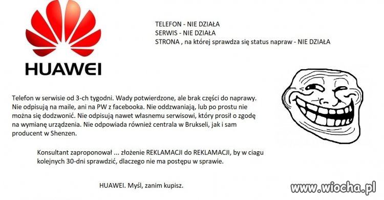 HUAWEI - pomyśl, nim kupisz