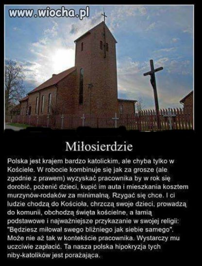 Wystarczy poczytać komentarze katolików