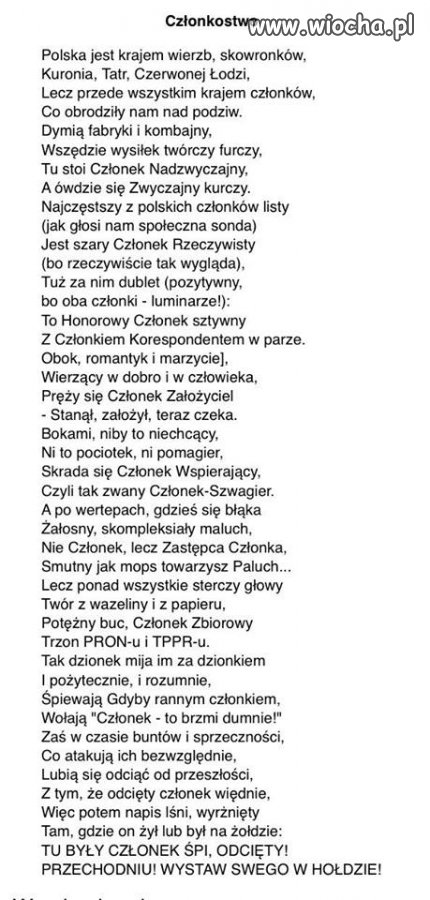 Członkiem być