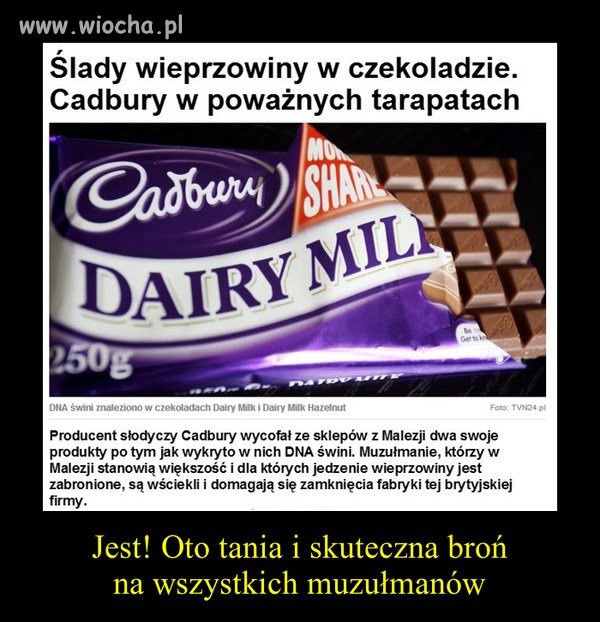 Wieprzowina w czekoladzie. 