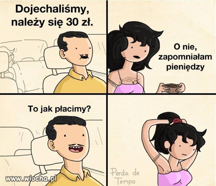 Jak zapłacić za taksówkę