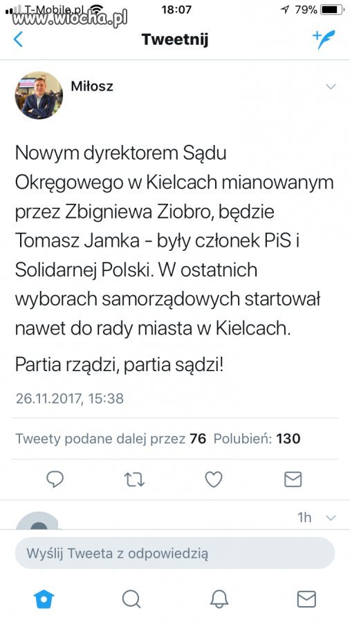 Z cyklu wolne sądy według PiS 