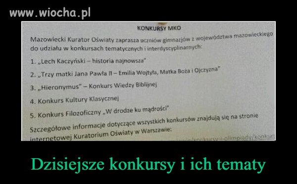 Szkolny konkurs 