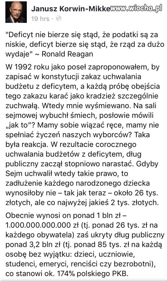 Co tam długi naszych dzieci i wnuków