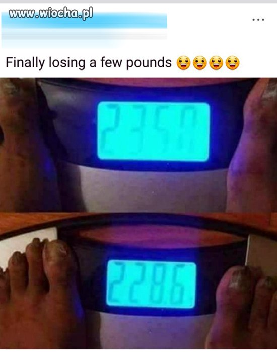 Hurra zrzuciłem 7 kg.