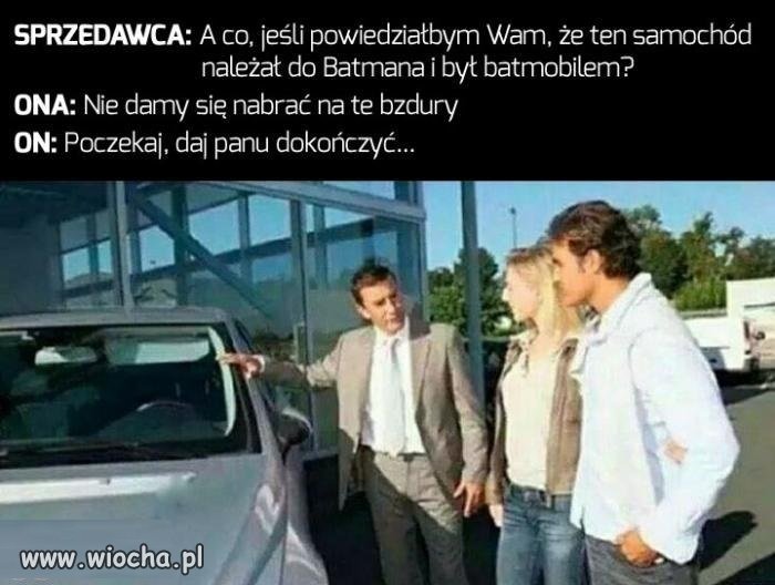 Batman płakał jak sprzedawał