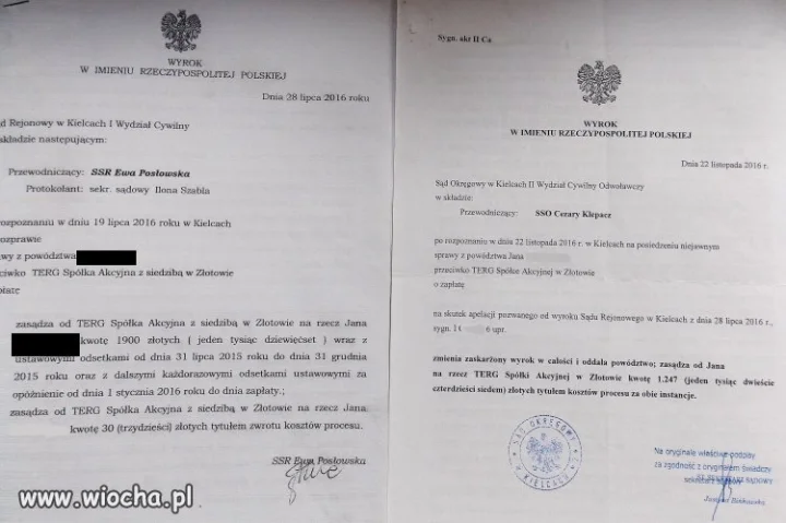 Oceńcie to Wieś Sądowa czy, dbanie o interes firmy