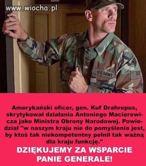 Chociaż z drugiej strony to amerykanie potrzebują
