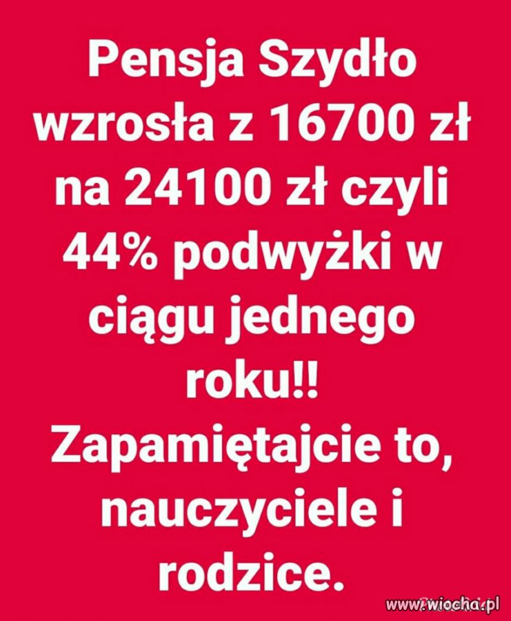 Zresztą nie tylko Szydło i nie tylko politykom
