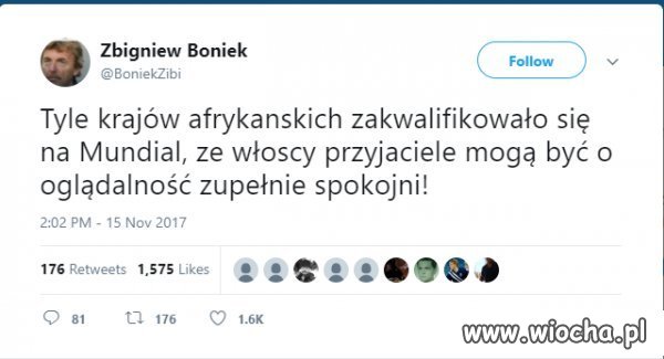 To pojechał