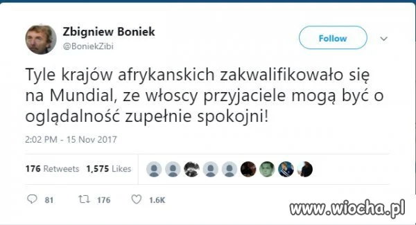 To pojechał